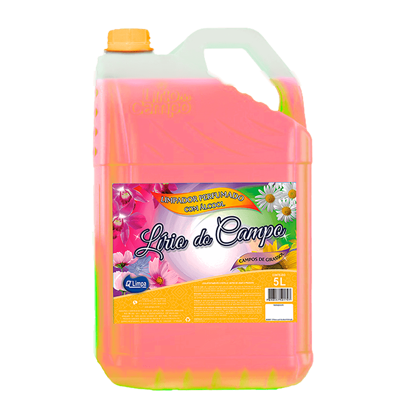 LIMPADOR C/ ÁLCOOL PERFUMADO - 5 LITRO CAMPOS DE GIRASSOL