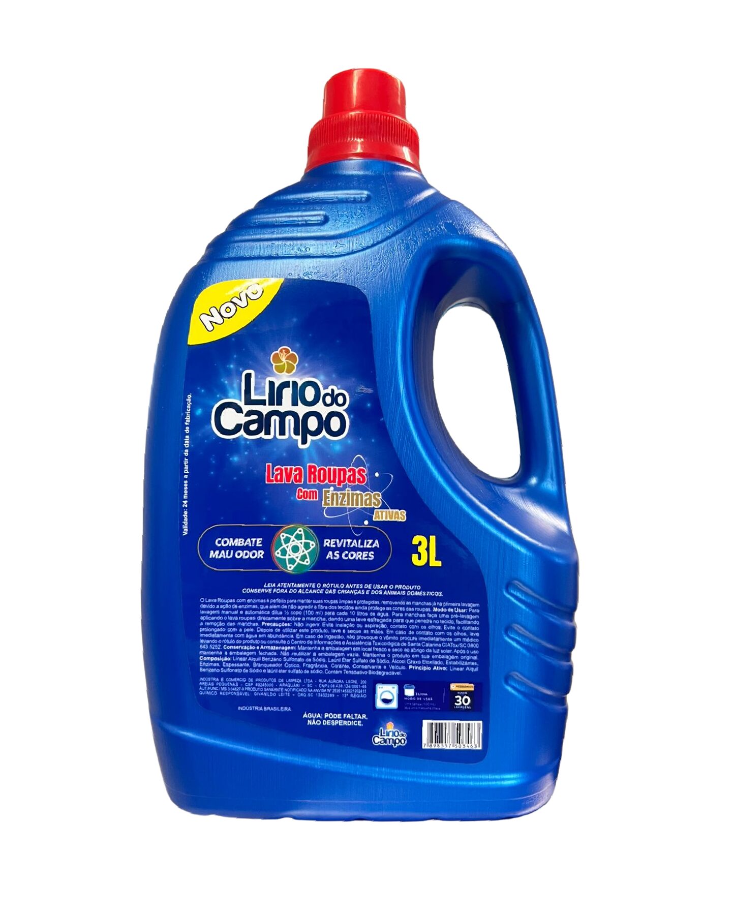 LAVA ROUPAS COM ENZIMAS ATIVAS 3L
