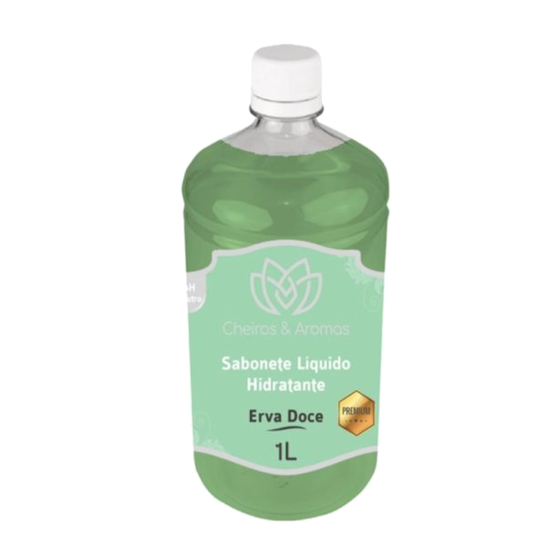 SABONETE LIQUIDO PREMIUM - 1 LITRO ERVA DOCE