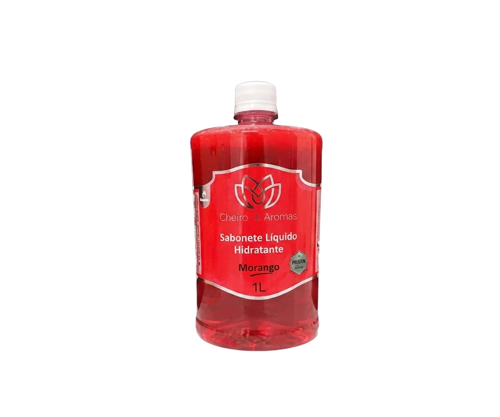 SABONETE LIQUIDO PREMIUM - 1 LITRO MORANGO